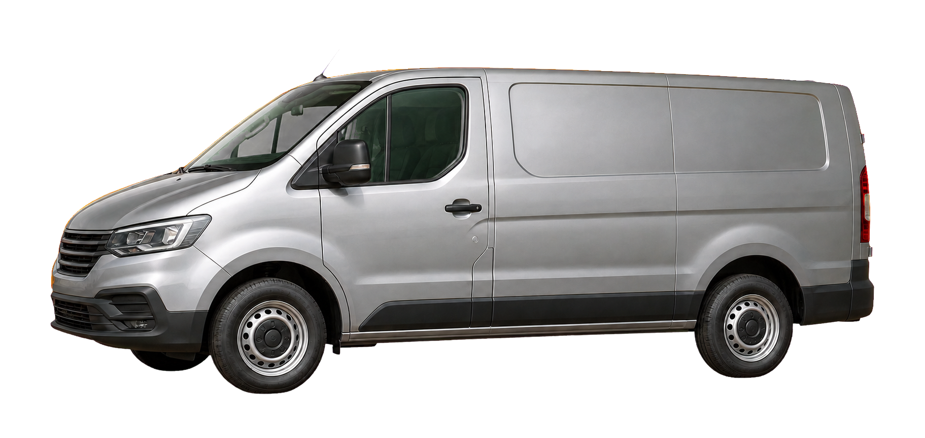 Commercial van showing Mercasol protection zones