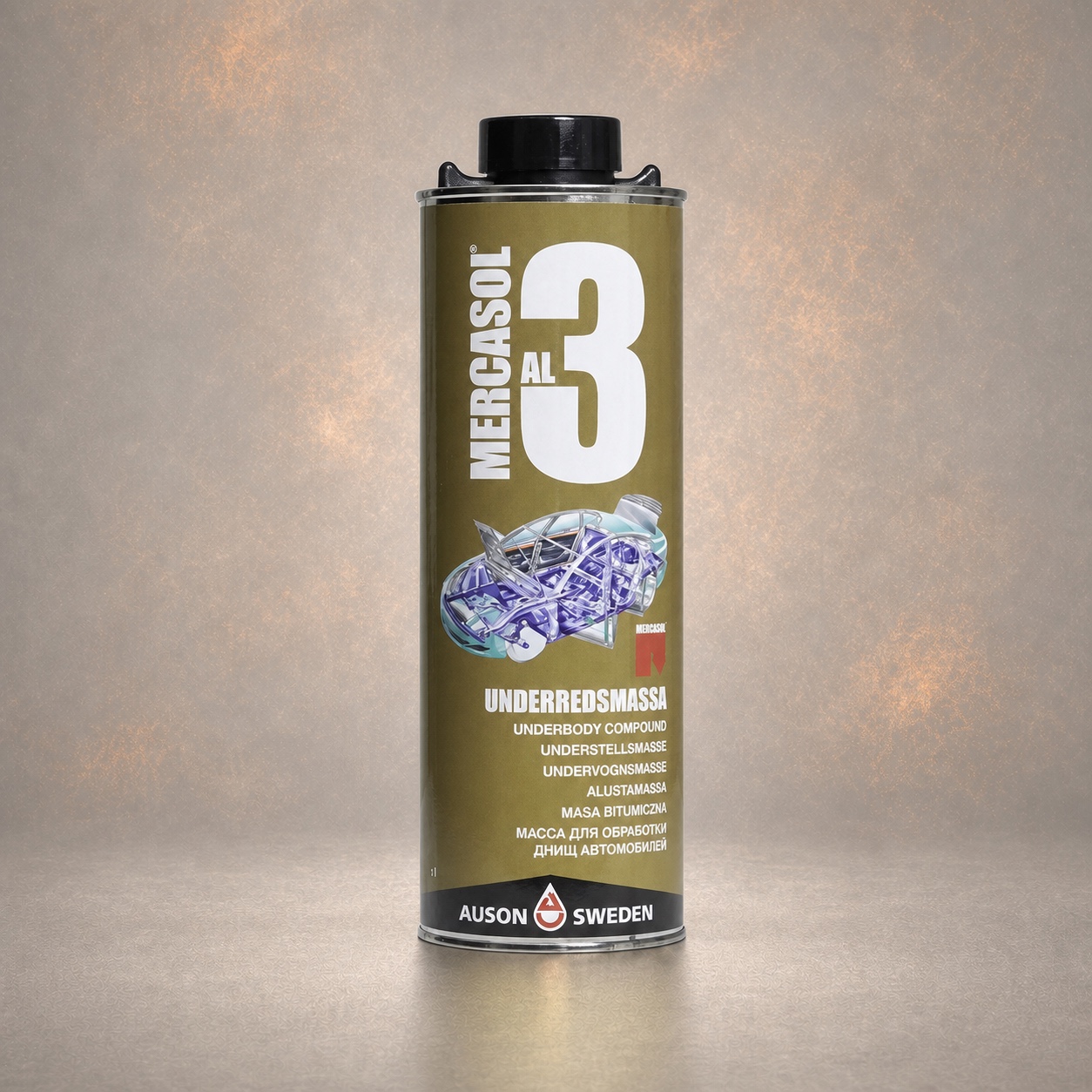 Mercasol 3AL Stone Chip Protection Coating Bronze 1L